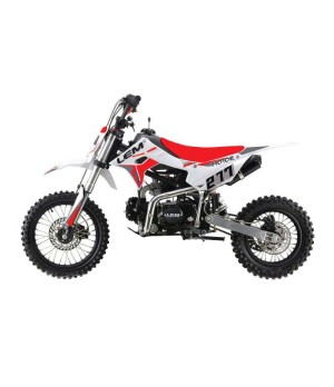 PitBike LEM RF 125 Sport 14/12 New Version - Colore Rosso - Vista Laterale Sinistra