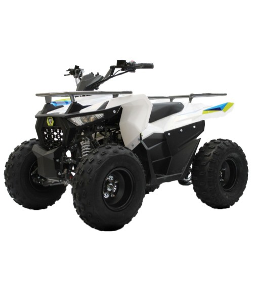 Quad LEM Hummer 125cc Ruote 8" - Colore Bianco - Vista Frontale Sinistra