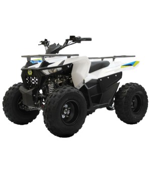 Quad LEM Hummer 125cc Ruote 8" - Colore Bianco - Vista Frontale Sinistra