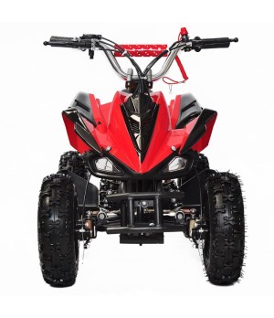 Mini Quad Raptor M6 49cc 2 tempi ruote 4" - Colore Rosso - Vista Frontale