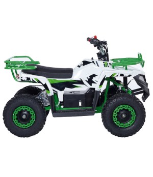 Mini Quad Elettrico KXD ATV500Z 1000W - Colore Verde - Vista Laterale Destra