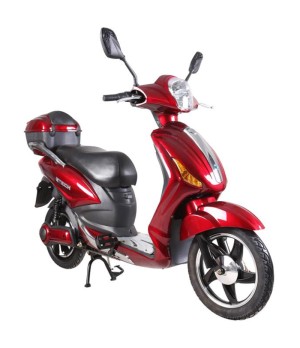 Scooter Elettrico ZTech ZT-09CL 500W - Colore Rosso - Vista Frontale Destra