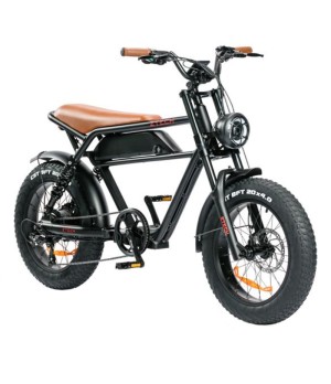 Bici Elettrica ZTECH ZT-75A LEGACY 3.0 250W - Colore Nero - Vista Frontale Destra