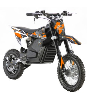 Mini Cross Elettrica KXD 707-E 1000W 48V 14/12 - Colore Arancione - Vista Frontale Destra