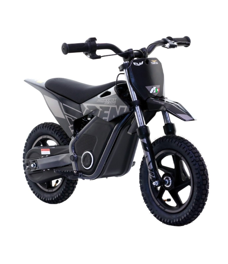Mini Cross Elettrica Bambino RFN Warrior Kids SX-E250  - Colore Nero - Vista Frontale Destra