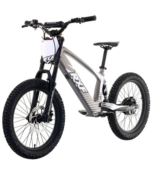 Bici Elettrica Apollo RXF EVO 750W 20" - Colore Grigio - Vista Frontale Destra