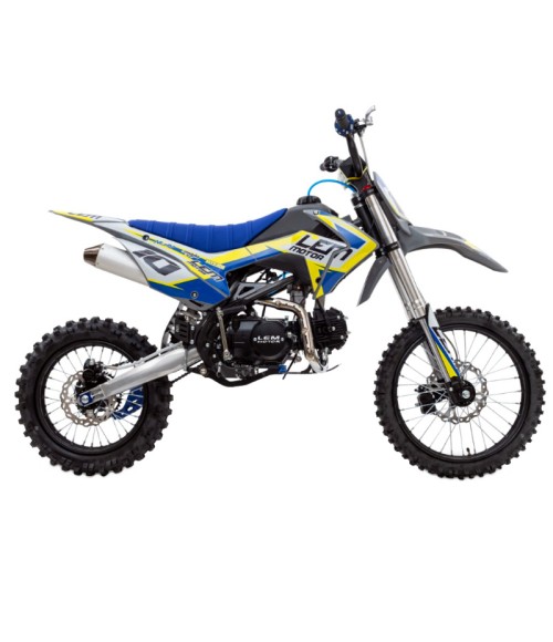 Pit Bike LEM CRZ 110 14/12 - Colore Blu - Vista Frontale Sinistra