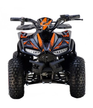 Mini Quad Elettrico KXD E-Naples 1000W Ruota 7" - Colore Arancione - Vista Frontale