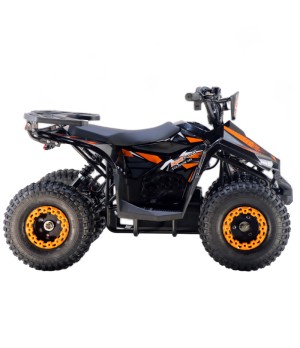 Mini Quad Elettrico KXD E-Naples 1000W Ruota 7" - Colore Arancione - Vista Laterale Destra