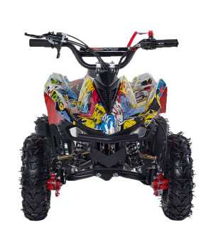 Mini Quad KXD Scorpion M6 Ruota 6" - Colore Giallo - Vista Frontale