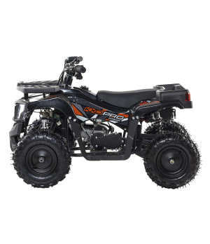 Mini Quad KXD M4 Electric Start Ruota 6" - Colore Arancione - Vista Laterale Sinistra