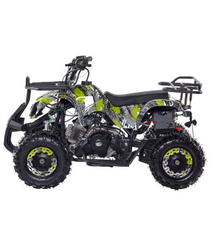 Mini Quad KXD M7B 50cc 4T Electric Start Ruota 6" - Colore Verde - Vista Laterale Sinistra