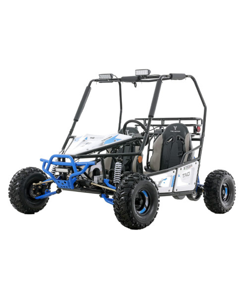 Buggy Ztech Triton 125cc Ruota 7" Automatico - Colore Blu - Vista Frontale Sinistra