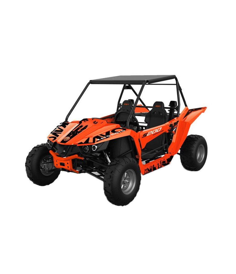 Buggy Kayo S200 Automatico CVT Ruota 10" - Vista Frontale Sinistra