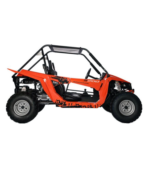 Buggy Kayo S200 Automatico CVT Ruota 10" - Vista Frontale Sinistra
