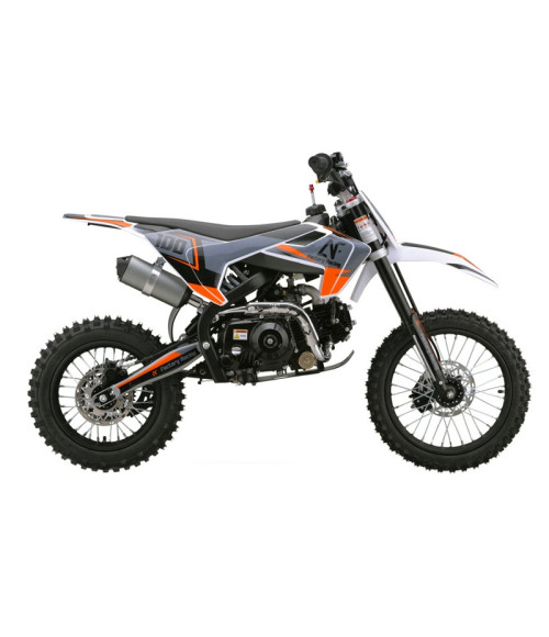 Pit Bike Factory Racing 110cc Auto 14/12 - Colore Arancione - Vista Frontale Destra