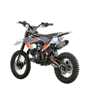 Pit Bike Factory Racing 110cc Auto 14/12 - Colore Arancione - Vista Posteriore Sinistra