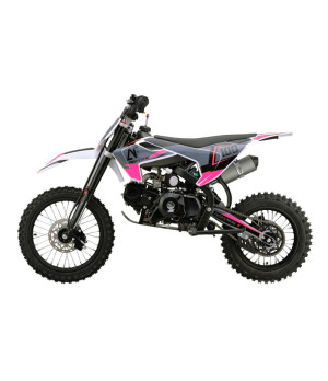 Pit Bike Factory Racing 110cc Auto 14/12 - Colore Rosa - Vista Laterale Sinistra
