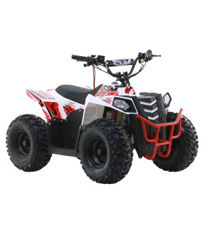 Quad Apollo Commander Elettrico 1000W Ruota 7" - Colore Rosso - Vista Frontale Destra