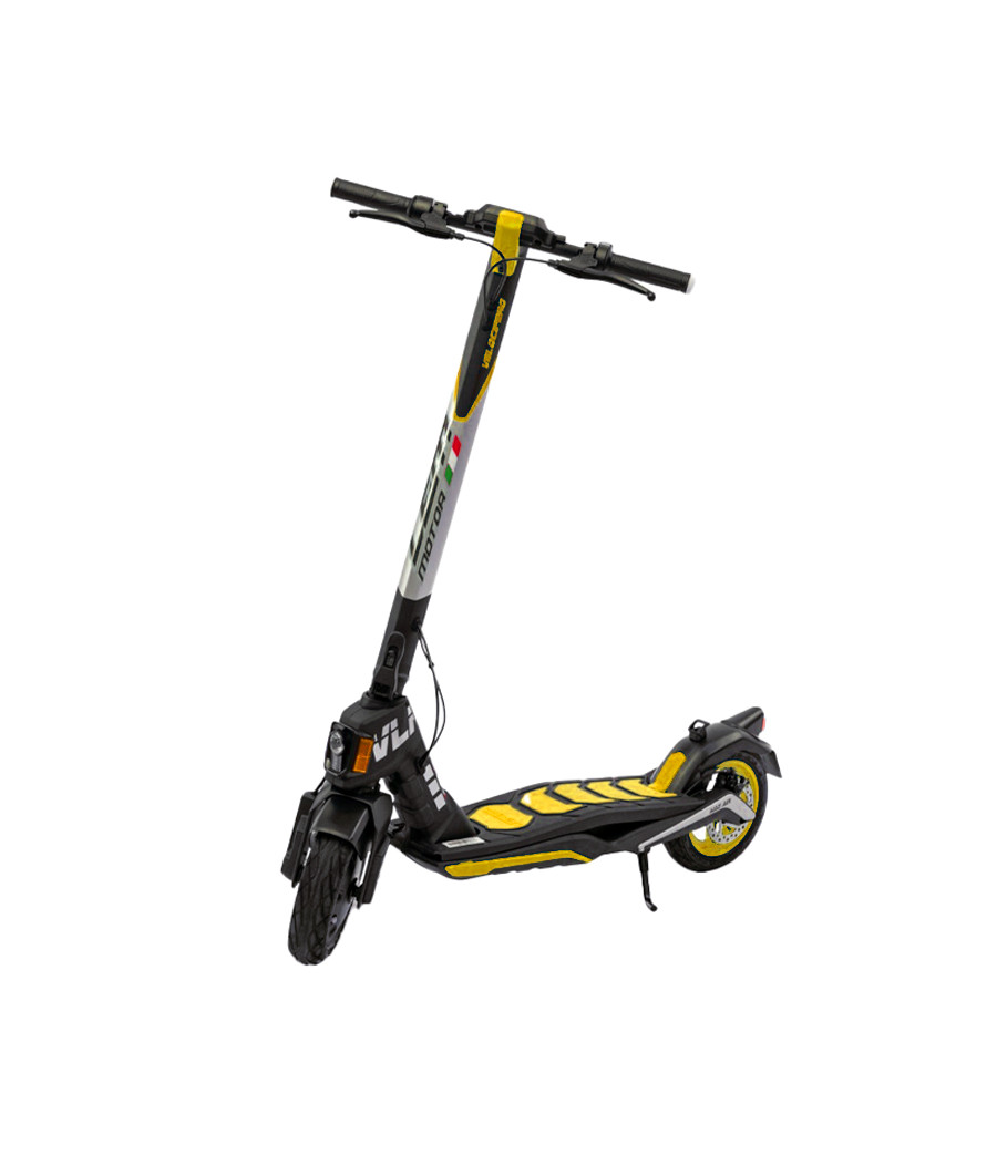 Monopattino Elettrico LEM Mad Air 350W 36V - Colore Giallo - Vista Frontale Sinistra