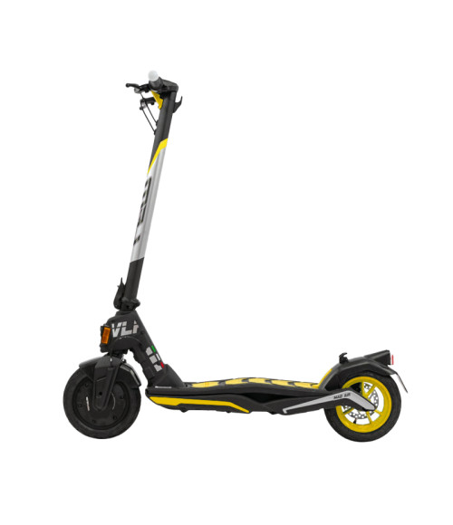 Monopattino Elettrico LEM Mad Air 350W 36V - Colore Giallo - Vista Frontale Sinistra
