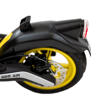 Monopattino Elettrico LEM Mad Air 350W 36V - Colore Giallo - Dettaglio Freno a Disco Posteriore