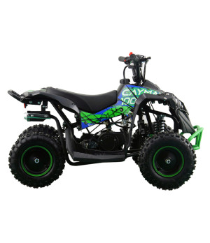 Mini Quad NCX Cayman 50cc R6 Pull Start - Colore Verde - Vista Laterale Destra
