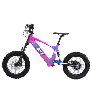Bici Elettrica RXF EVO 500W 16" - Colore Rosa- Vista Laterale Sinistra