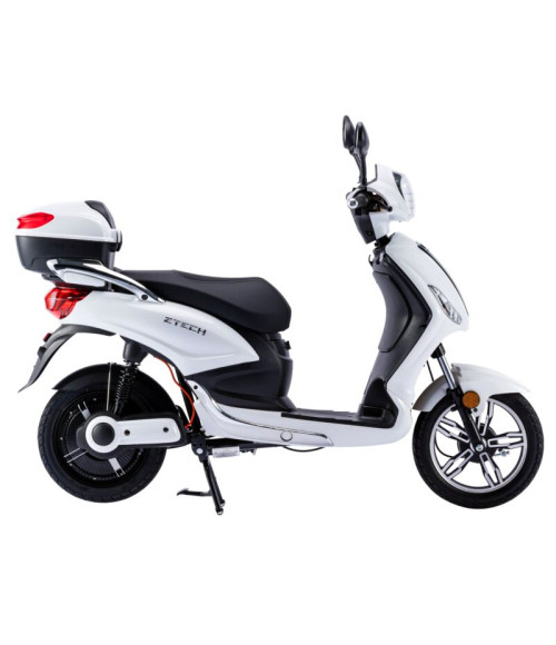 Bici Elettrica Scooter Z-Tech ZT-09 E 48V 12Ah 250W - Colore Bianco - Vista Frontale Destra