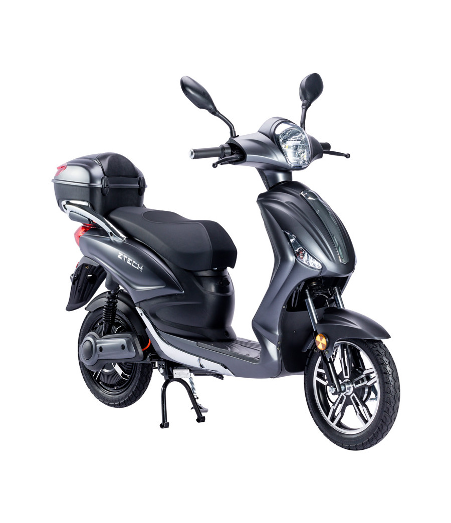 Bici Elettrica Scooter Z-Tech ZT-09 E 48V 12Ah 250W - Colore Nero Opaco - Vista Frontale Destra