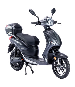Bici Elettrica Scooter Z-Tech ZT-09 E 48V 12Ah 250W - Colore Nero Opaco - Vista Frontale Destra