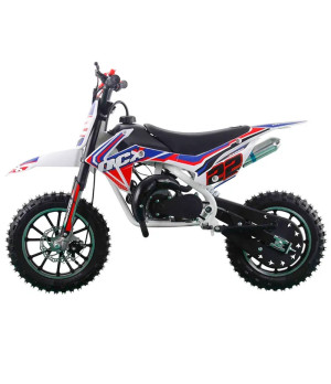 Mini Cross NCX Vyper 50cc R10/10 - Colore Bianco/Rosso - Vista Laterale Sinistra
