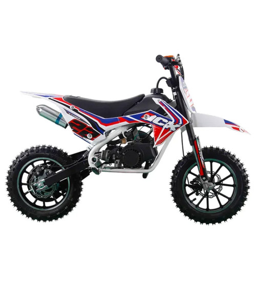 Mini Cross NCX Vyper 50cc R10/10 - Colore Bianco/Rosso - Vista Frontale Sinistra