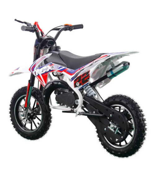 Mini Cross NCX Vyper 50cc R10/10 - Colore Bianco/Rosso - Vista Frontale Sinistra