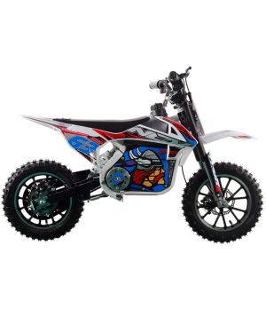 Mini Cross Elettrica NCX Thor Basic 1000W 36V - Colore Bianco/Rosso -Vista Laterale Destra