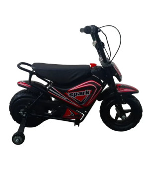 Mini Moto Elettrica Bambino Spark 250W R7 - Colore Rosso - Vista Laterale Destra
