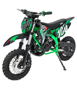 Mini Cross NCX Phantom X 50cc R12/10 NAC NAC - Colore Verde - Vista Frontale Sinistra