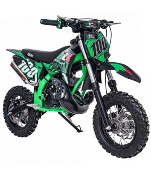 Mini Cross NCX Phantom X 50cc R12/10 NAC NAC - Colore Verde - Vista Frontale Destra