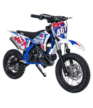 Mini Cross NCX Phantom X 50 R14/12 Nac Nac - Colore Bianco/Rosso - Vista Frontale Destra