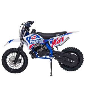 Mini Cross NCX Phantom X 50 R14/12 Nac Nac - Colore Bianco/Rosso - Vista Laterale Sinistra