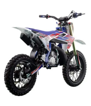 Mini Cross NCX SXR 50cc R14/12 Doppia Marmitta - Colore Bianco/Rosso - Vista Posteriore Destra