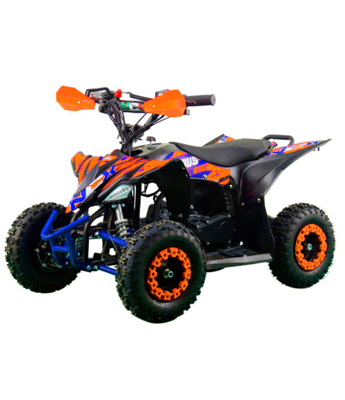 Mini Quad NCX Furious Big 50cc R6 Pull Start - Colore Arancione - Frontale Sinistra