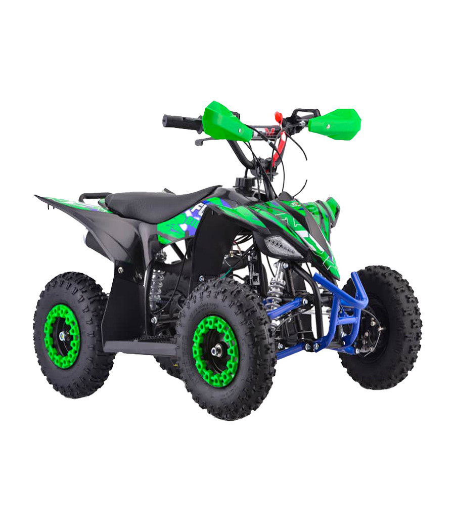 Mini Quad NCX Furious Big 50cc R6 Pull Start - Colore Verde - Vista Frontale Destra