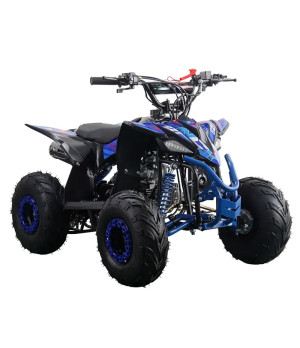 Quad NCX Furious Six Sport 125cc R6 - Colore Nero/Blu - Vista Frontale Destra