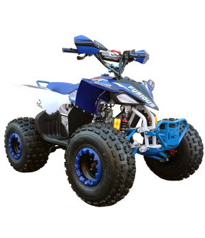 Quad NCX Furious Slim FD 125cc R8 - Colore Bianco/Blu - Vista Frontale Destra