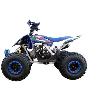 Quad NCX Furious Slim FD 125cc R8 - Colore Bianco/Blu - Vista Laterale Sinistra
