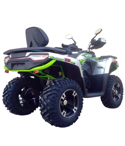 Quad NCX Mammoth 300 R12 Omologato - Colore Bianco/Verde - Vista Frontale Sinistra