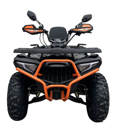 Quad NCX X-ROCK 270 R10 Omologato T3B - Colore Nero/Arancio - Vista Frontale Sinistra