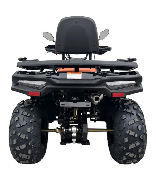Quad NCX X-ROCK 270 R10 Omologato T3B - Colore Nero/Arancio - Vista Frontale Sinistra