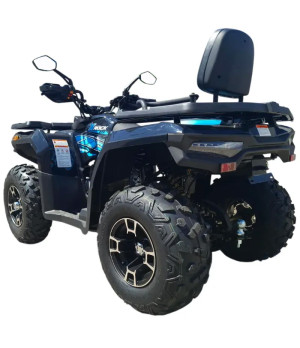 Quad NCX X-ROCK 270 R10 Omologato T3B - Colore Nero/Blu - Vista Posteriore Sinistra